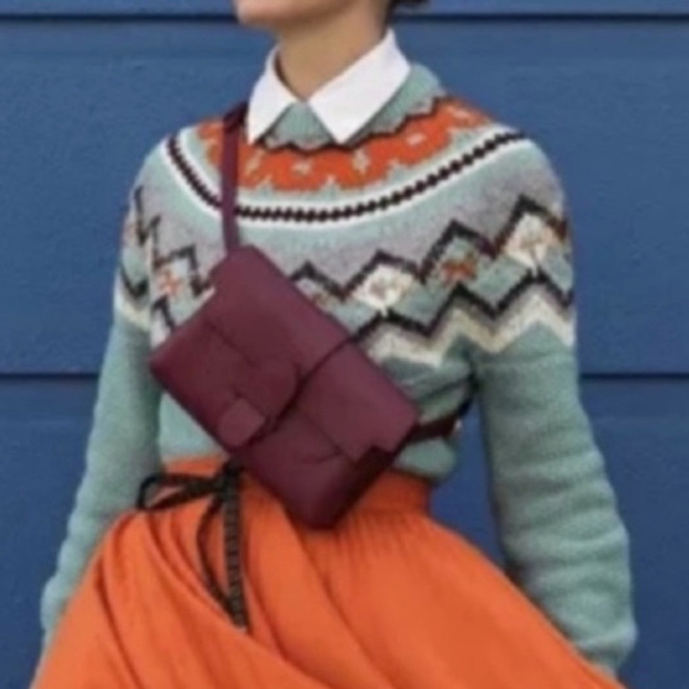 J Crew | Zigzag Fair Isle sweater | Lambswool Blend | knit | Pullover